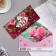 Money envelope "Happy! 55" Burgundy background, 8.3x16.7 cm