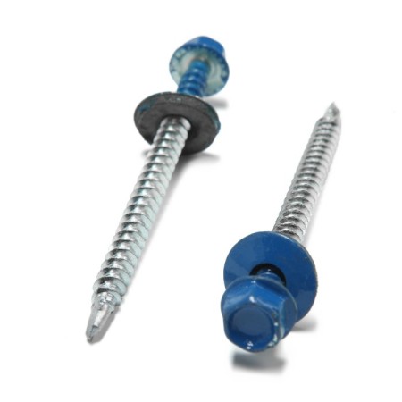 Roofing screws 4.8x70 mm, Ral5005 Blue color, 100 pcs.-2