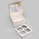 Packaging for 4 cupcakes with a window, white, 16 x 16 x 10 cm