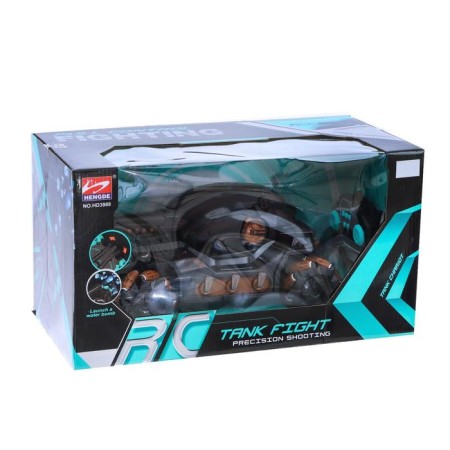 Radio controlled tank Fighter, 4WD, gesture control, shoots gel bullets, black and brown color-7