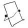 Luazon tablet stand, 18x14 cm, adjustable, metal, black