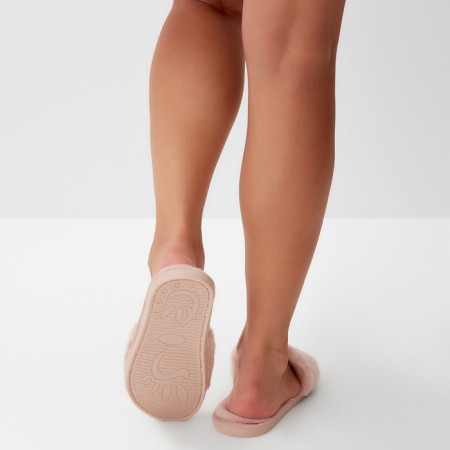 Women's slippers with open nose size 40-41, pink color-13