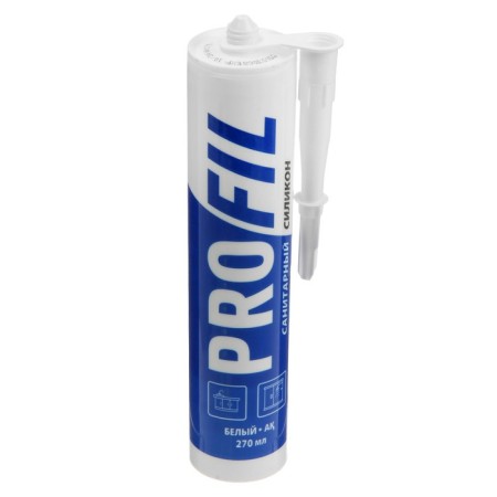 Silicone sealant Soudal Profil, sanitary, white, 270 ml