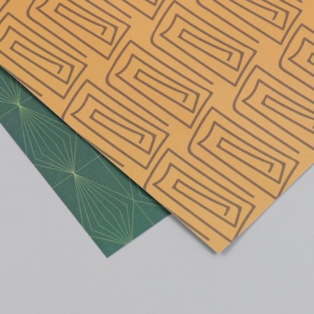 Scrapbooking paper bilateral "Greece" density 180 g 30.5x32 cm-2