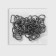 Semi -ring for bags, d = 15 mm, thickness - 2 mm, black nickel color