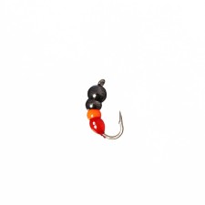 Mormyshka Wolfram Marlin’s Murash No. 2, 3.5 mm, 0.65 g, orange color, black, 10 pcs