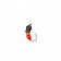 Mormyshka Wolfram Marlin’s Murash No. 2, 3.5 mm, 0.65 g, orange color, black, 10 pcs
