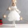Interior doll "Princess in a lush white dress with heart" 20x20x50 cm