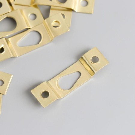 Suspension metal for paintings, photo frames gold 3.9x1.1 cm-1