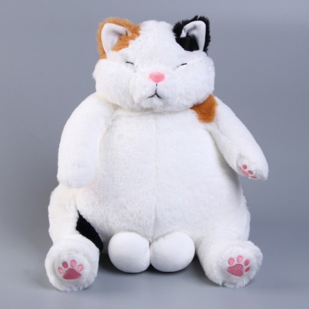Soft toy "cat", 35 cm, white color-1