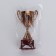 Cup 045, award figure, bronze, plastic stand, 20 x 10.6 x 8 cm.
