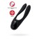 A multifunctional stimulator for pairs of Satiffyer Partner Candy Cane, silicone, black color