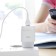 Network charger Hoco C72A, 1 USB, 2.1 A, Micro USB - USB, 1 m, white cable