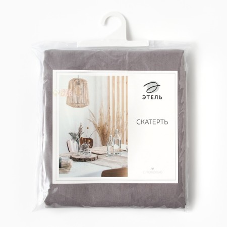 ECO Ethel tablecloth, col. Gray, 136x250 cm, 70% HL, 30% linen, 190 g/m2-8