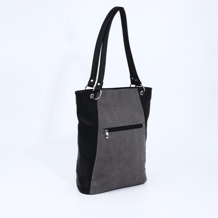 Bag Vita with a zipper, gray color-1