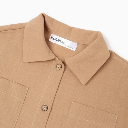 Costume (shirt and trousers) children's KAFTAN "Len", size 32 (110-116cm) beige-10