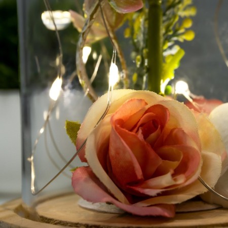 Non-chick "Pion Small" LED from 3xlr1130 batteries pink-beige 9.5x9.5x16.5 cm Risalux 736365-3