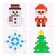 Set for creativity "Christmas tree toy. Mosaic ", 4 pcs.