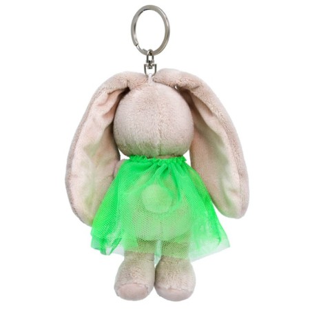 Soft toy-cords "Bunny mi in a green dress, with carrots", 14 cm-2