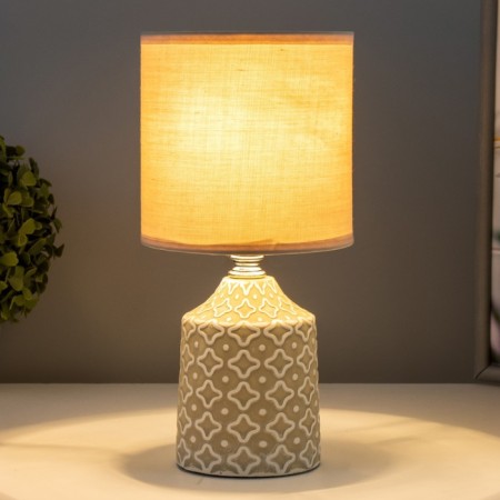 Lamp "Devora" 1he14 40W white-gray 12.5x12.5x26 cm Risalux-1
