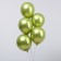 Latex ball 12 ", chrome, set 25 pcs., Fruit green color