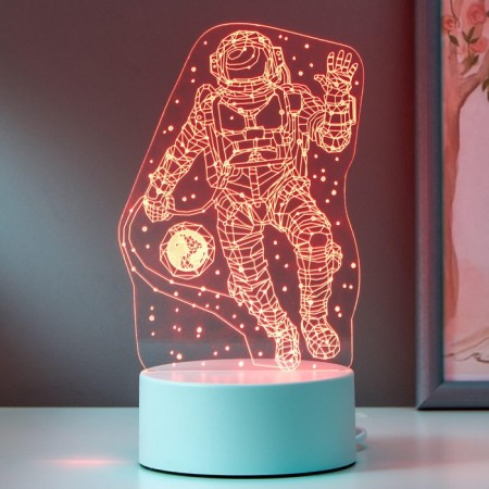 Cosmonaut lamp Led RGB from a network 9.5x10x21 cm Risalux-3