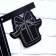 Girland on grosswashes with decorations of 5 pcs. "Happy Birthday!", Black and white, length 246 cm