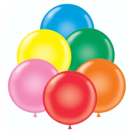 Latex ball 24 ", pastel, set 10 pcs., Mix