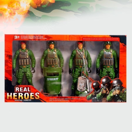 Set of soldiers "Alpha Group", 4 pieces-6