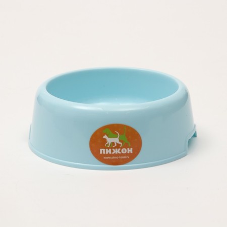 Plastic bowl for animals, 210 ml, 13.7 x 4.6 cm, blue