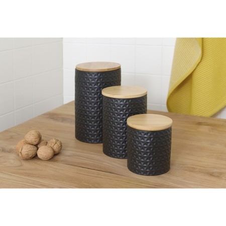 Bank for storage ceramic Liberty Jones Farah, 900 ml, black color-3