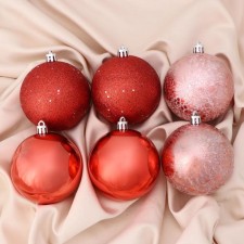 Set of balls Plastic D-8 cm, 6 pcs 