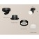 AMBRELLA LIGHT, TECHNO, XM8102020, Black Sand color overhead. Black sand