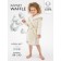 Халат детский с капюшоном Amarobaby Waffle, рост 134-140 см, цвет молочный