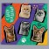 Topper cardboard on a substrate with a wire "cats"