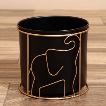 Kashpo on the stand "Zhm" metal (set 3 pcs), diameter 26, 21 and 16 cm-2