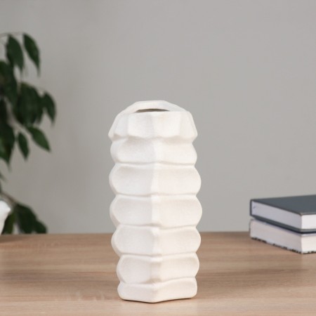 VAZA Ceramics Table "Levin" D-6CM, 20x9 cm, white-1