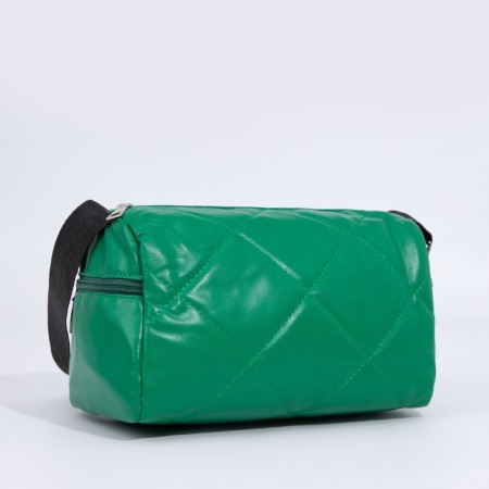 Bag Cross-Bodi with a zipper, green color-2