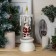 LED figure "Candle with Santa Claus" 10 × 26 × 10 cm, plastic, sparkles, AAX3 batteries (not complete), glow RGB