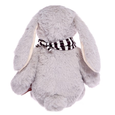 Soft toy "Rabbit Harvey", gray color, 22 cm-3