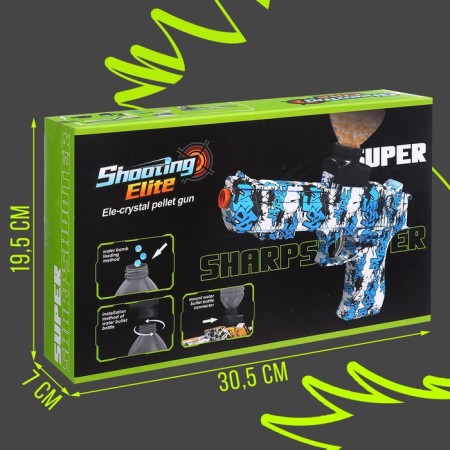 Ocean pistol, shoots gel bullets, works from the battery-9