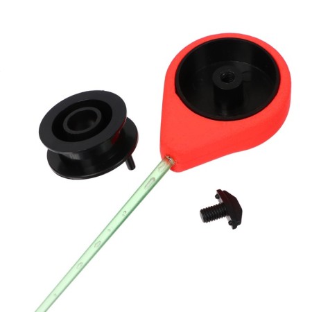 Fishing rod winter balalaika, black color is red, HFB-43-4