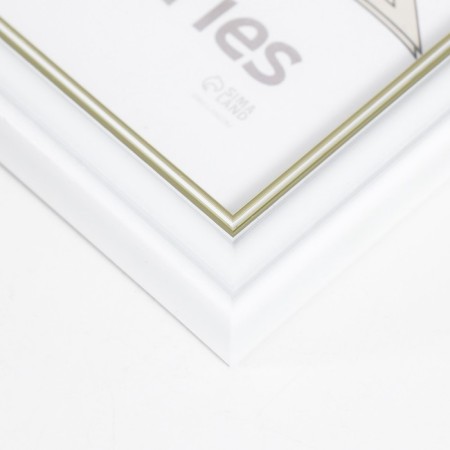 Photo frame plastic "Aron" 15x21 cm, white-3