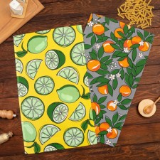 A set of kitchen towels of the share of CITRUS, 35x60cm-2pcs, 100% cotton