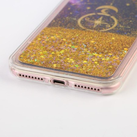 The cover on the iPhone 7.8 Plus with sparkles inside Stars, 7.7 × 15.8 cm.-2