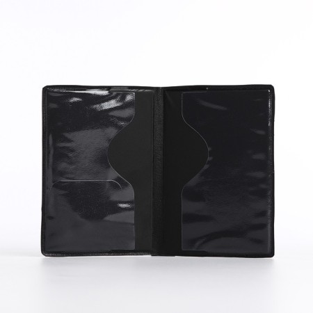 Cover for passport, black color-5