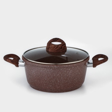Braini shade pan, 3.3 l, glass cover, anti -stick coating, induction