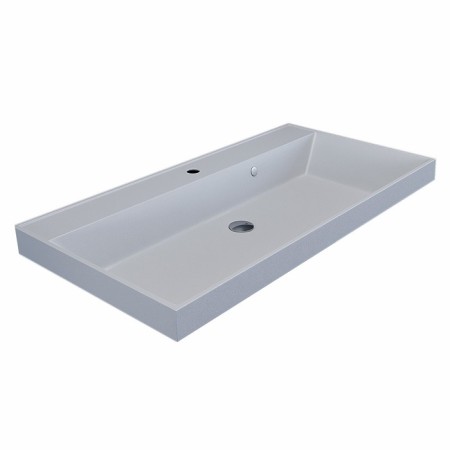 Sink uperwood Classic quartz 90 cm, quartz, white matte, jasmine-5