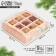 Box for 9 sweets with cells “stylish pink” 14.5 x 14.5 x 3.5 cm, New Year