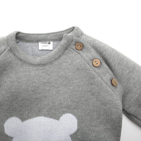 Kolonizon Knitted crumb I “Bear” growth 62-68 cm, color gray color-2